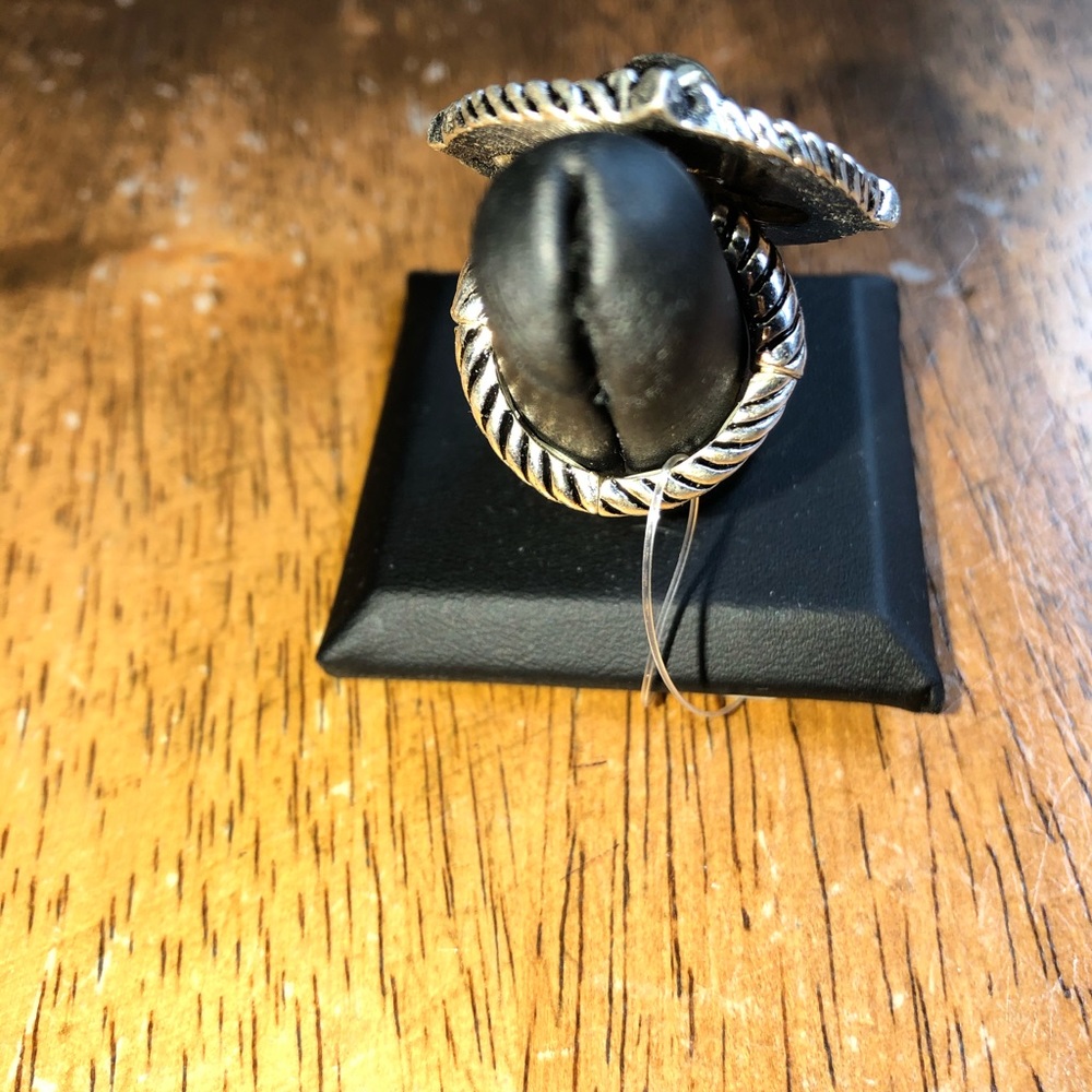 Silver Plaque with Gold Fleur de Lis center Ring - Picture 6 of 10